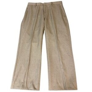 Banana Republic Classic Men's Tan Herringbone Straight Leg Dress Pants 33x30 NWT